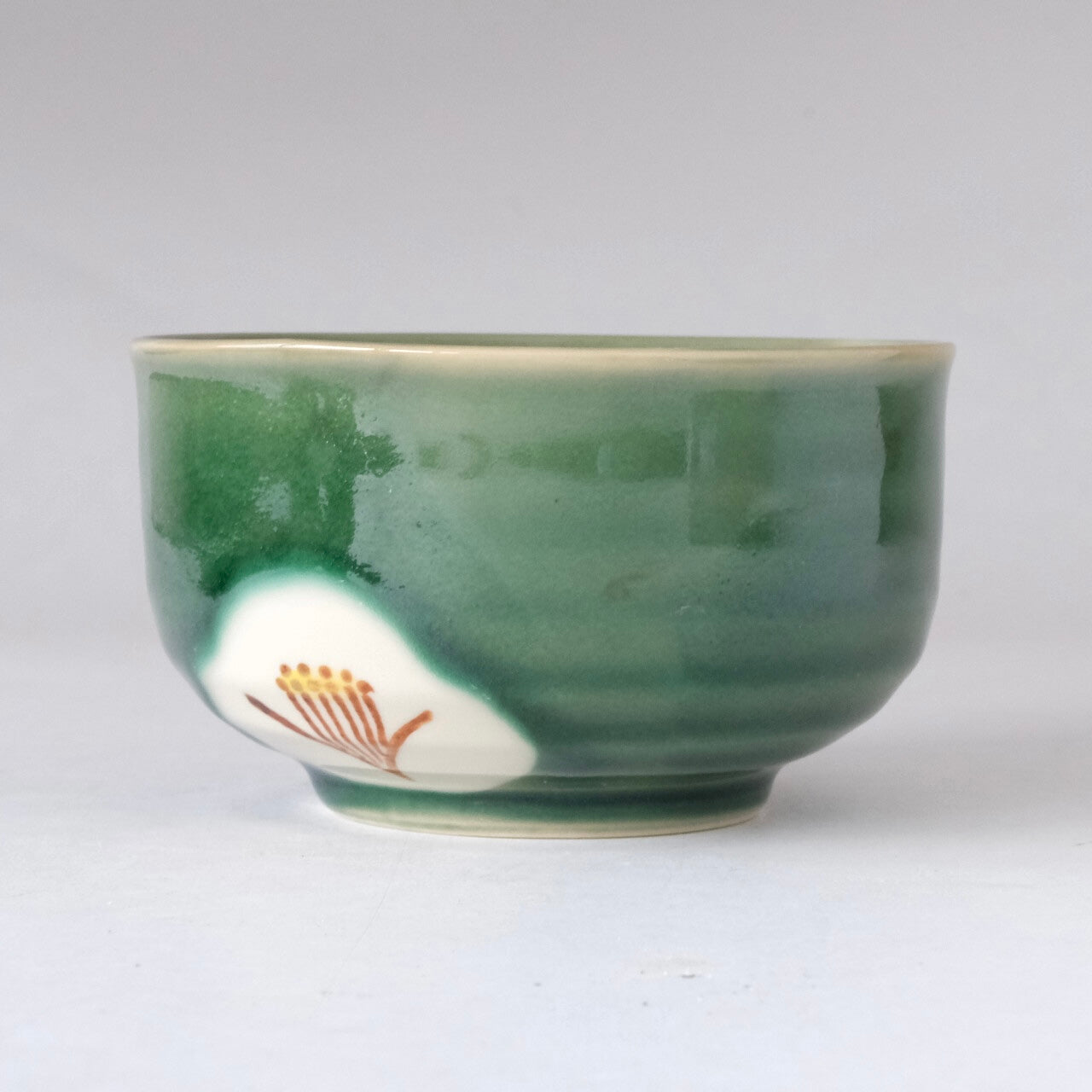 "OribeTsubaki" Seto Ware Handmade Matcha Tea Bowl