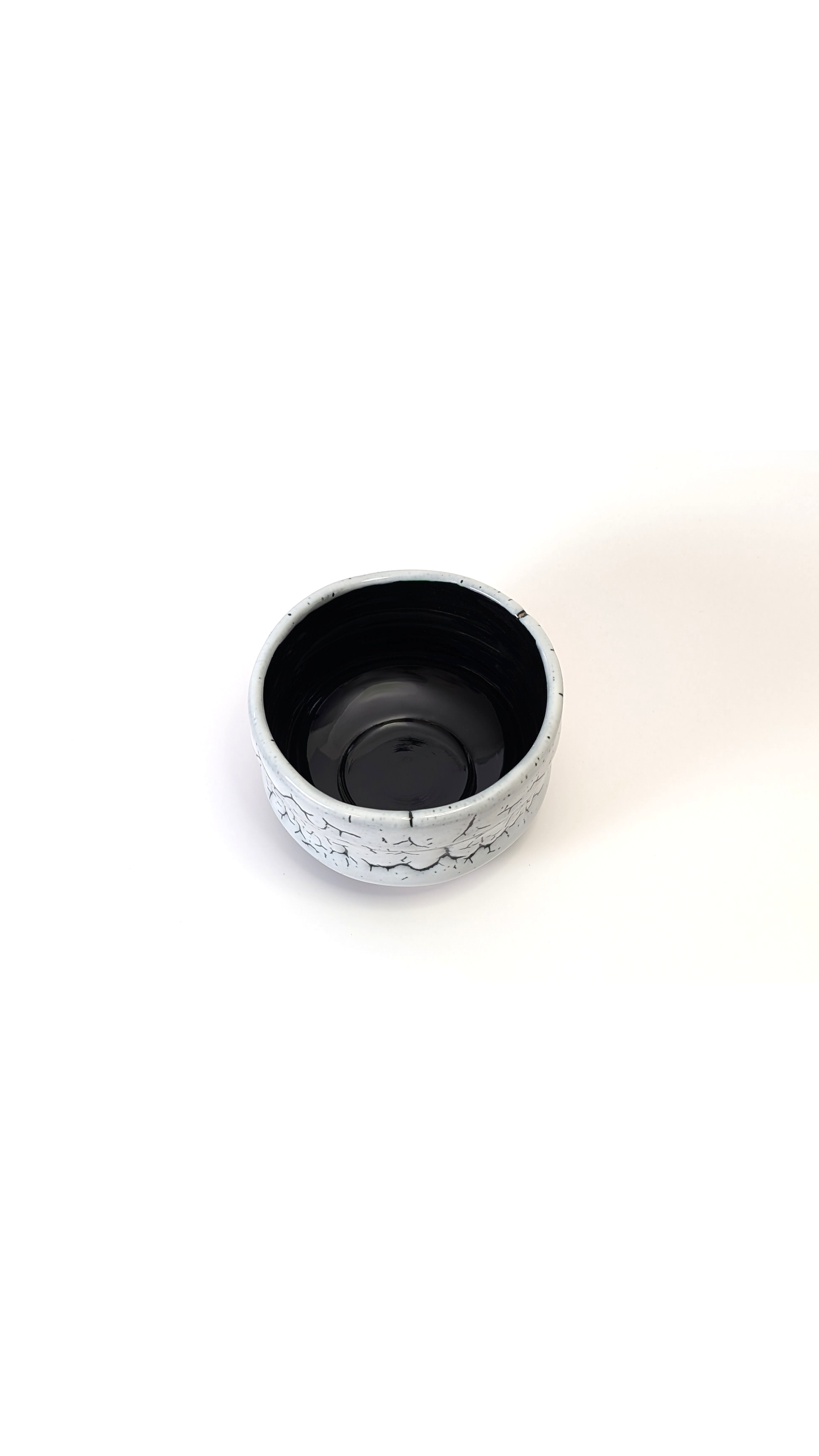 "ShiroKuro Arakannyu" Mino Ware Handmade Matcha Tea Bowl