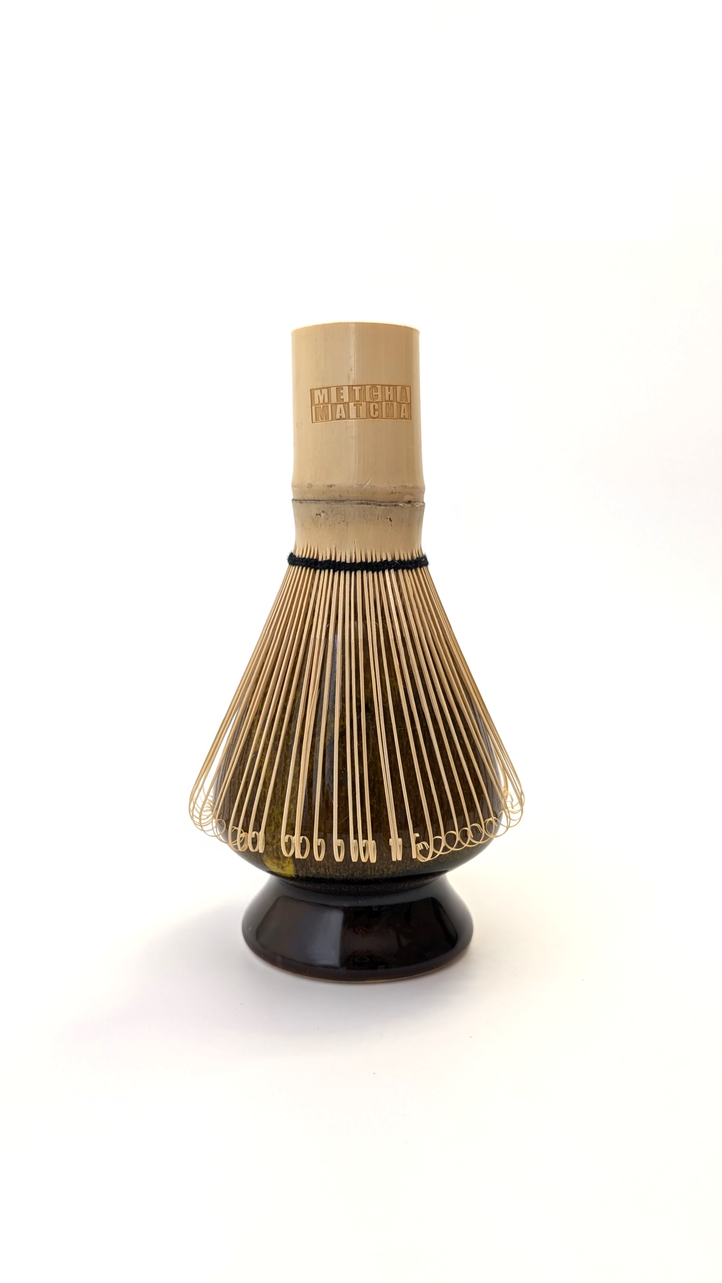 Matcha Whisk Holder – Crackled Yellow