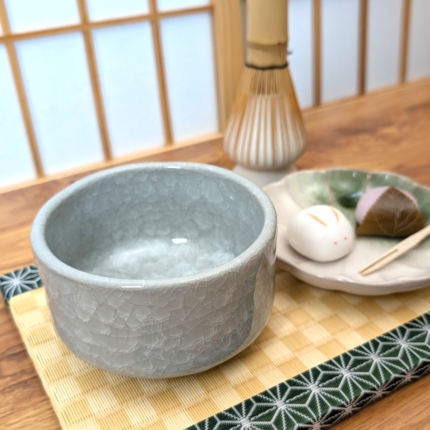 "Shiro Kannyu" Mino Ware Handmade Matcha Tea Bowl