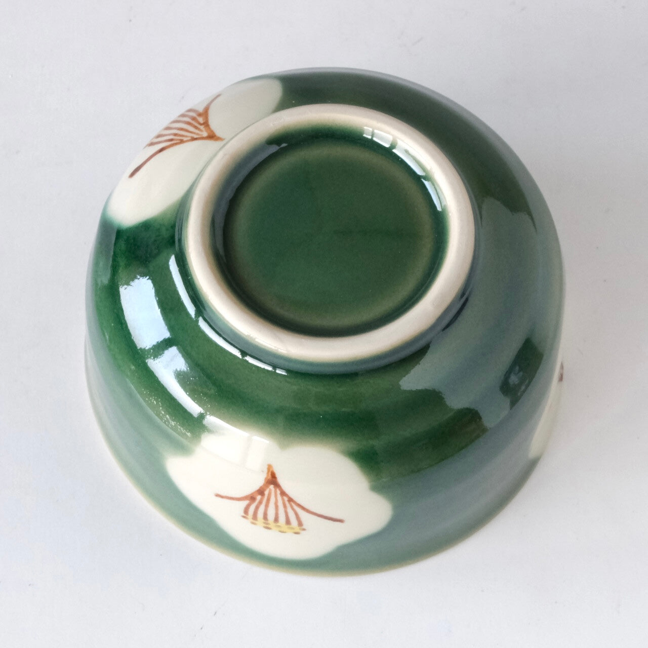 "OribeTsubaki" Seto Ware Handmade Matcha Tea Bowl