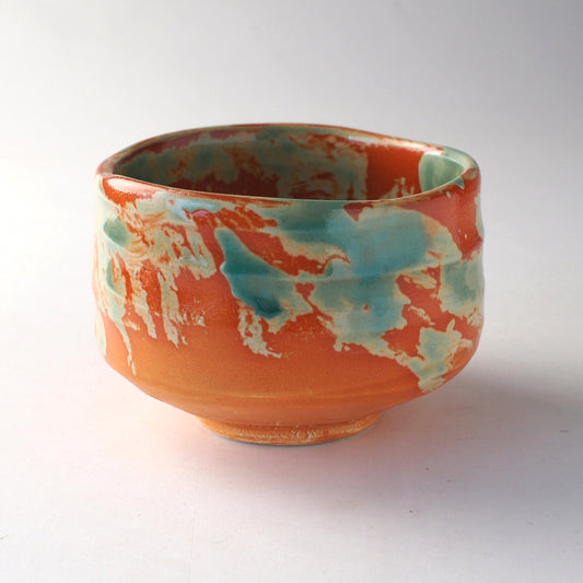 ”Chirashi" Mino Ware Handmade Matcha Tea Bowl