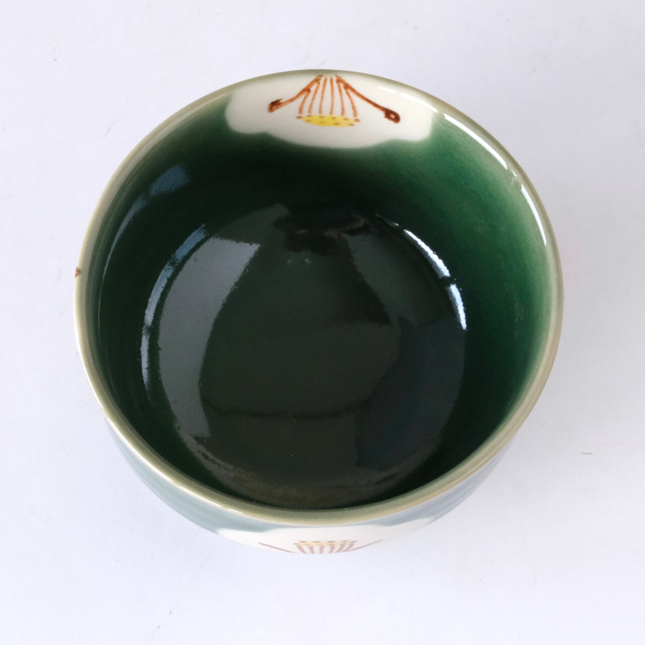 "OribeTsubaki" Seto Ware Handmade Matcha Tea Bowl