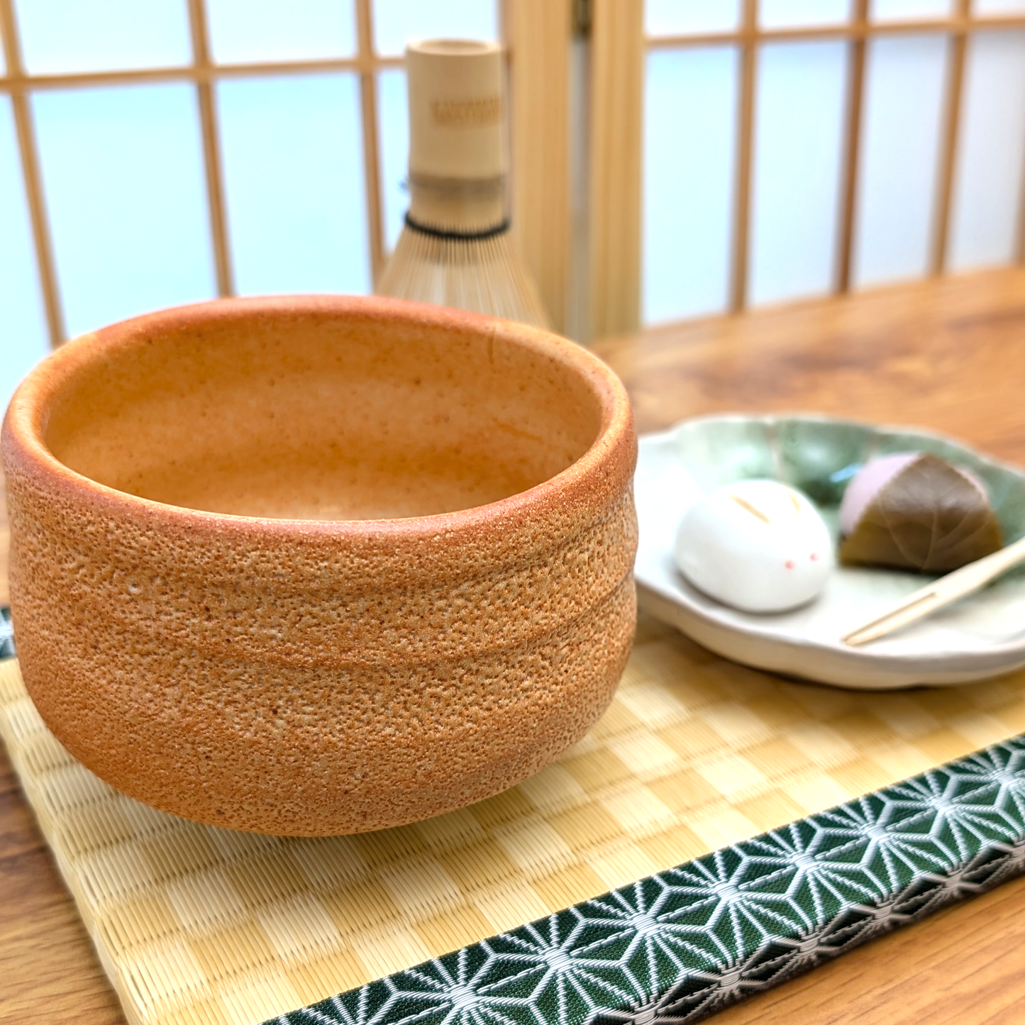 "Akashino" Mino Ware Handmade Matcha Tea Bowl
