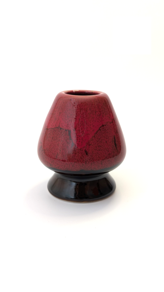 Matcha Whisk Holder – Crackled Red
